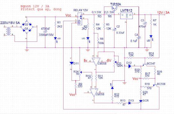 MẠCH NGUỒN 12V 3A